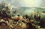 BRUEGEL, Pieter the Elder Landscape with the Fall of Icarus china oil painting reproduction